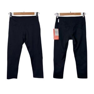 NWT Zella Live in leggings Cropped Slim Fit compression stretch Woman's XS Black